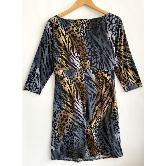 Evan Picone Animal Print Dress - - Picture 3 of 4